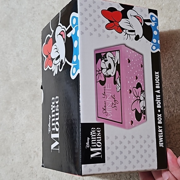 Disney Minnie Mouse Jewelry Box  7.08in x 4.52in x 3.81 in - Picture 4 of 6